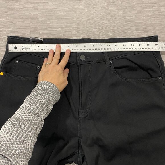 CAT Caterpillar Work Pants Mens 38 x 30 Black Canvas Fleece Lined Insulated - Picture 6 of 12